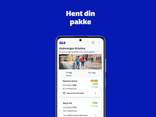 hent pakker med GLS-appen