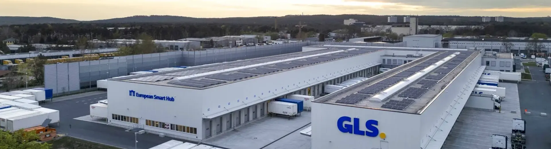 Aerial view of the GLS terminal