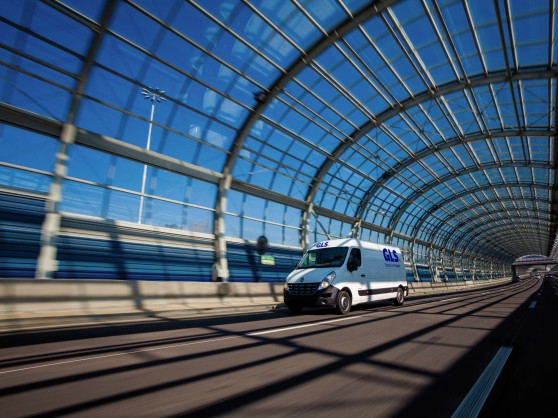 GLS parcel delivery van