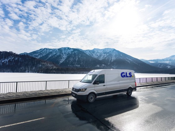 GLS van in nature