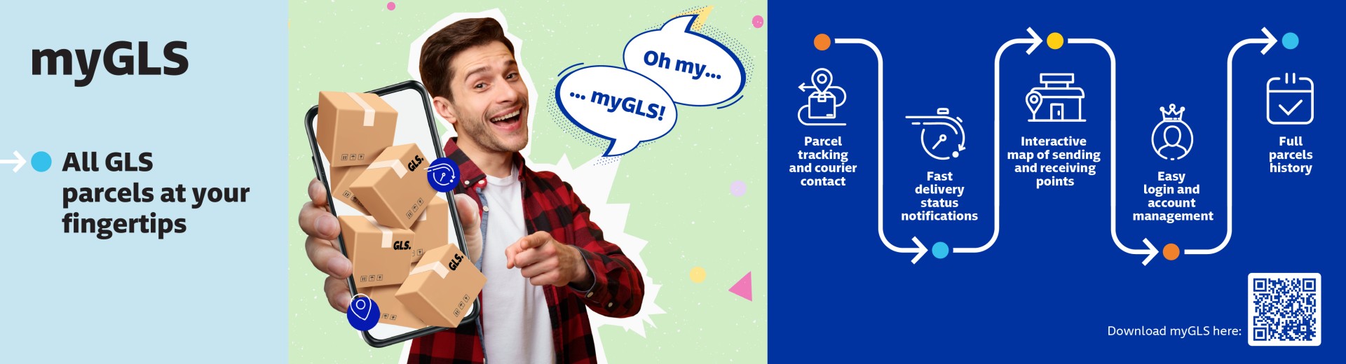 All my GLS packages at your fingertips